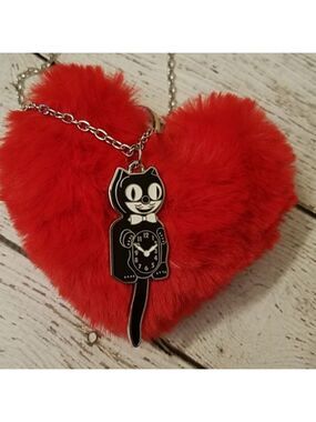 black kit-cat klock necklace